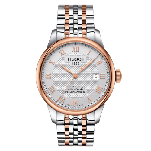 Tissot Le Locle Powermatic 80 39.3 Stainless Steel / Rose Gold PVD / Silver / Bracelet